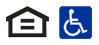 equal housing logo and handicap logo